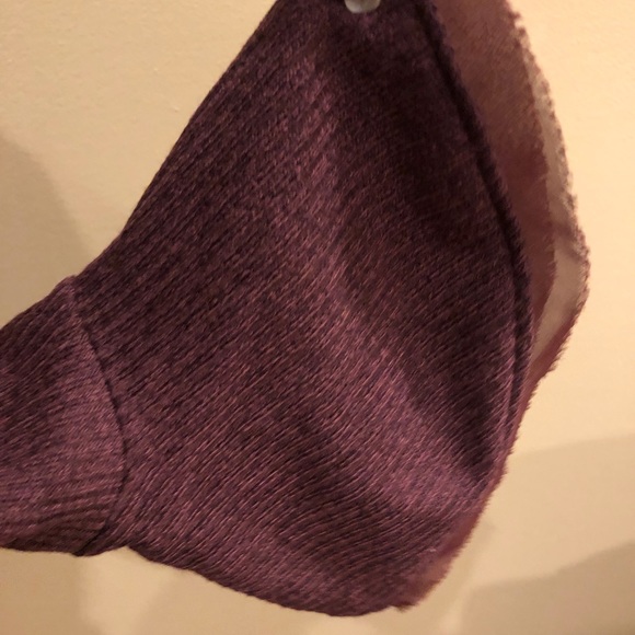 American Rag Burgundy Ribbed Sweater Dress with Bell Sleeve Detail, Size M - Picture 4 of 7